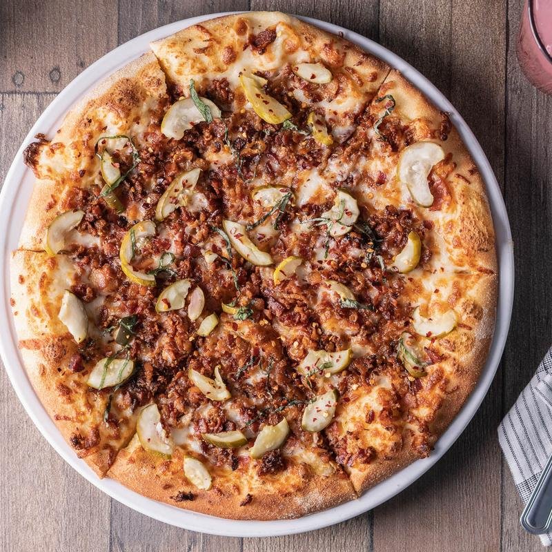 Bacon Pickle Pizza 