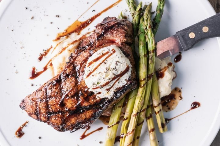 Roasted Garlic NY Steak